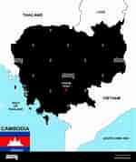 Image result for Cambodia Kort. Size: 150 x 178. Source: www.alamy.com