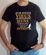 Bildergebnis für Tee shirt avec message humoristique. Größe: 150 x 180. Quelle: phrasescultes.fr