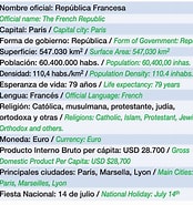 Image result for Datos generales de Francia. Size: 174 x 185. Source: www.icarito.cl