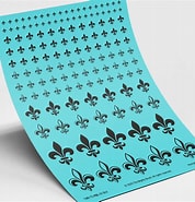 Image result for Fleur-de-lis Apparel Transfer - Available In Heat Transfer, DTF Direct to Film , Or Sublimation, Iron On Shirt Transfer. Size: 178 x 185. Source: www.themightybrush.com
