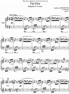 Image result for Für Elise Piano music Beethoven. Size: 136 x 185. Source: www.music-scores.com