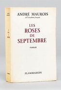 Image result for September Rose André Maurois. Size: 126 x 185. Source: www.librairie-du-cardinal.com