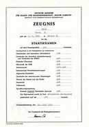 Image result for Staatsexamen. Size: 130 x 185. Source: www.ddr-museum.de