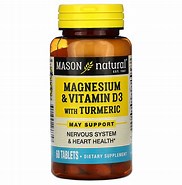 Vitamin D and Magnesium Supplement 的图像结果.大小：182 x 185。 资料来源：www.iherb.com