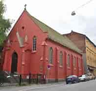Image result for Den Apostolske Kirke. Size: 196 x 185. Source: lokalhistoriewiki.no