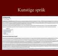 Image result for Kunstige språk. Size: 192 x 185. Source: www.slideserve.com