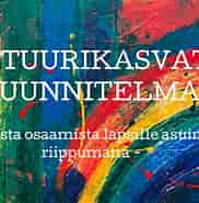 Bildresultat för World Suomi kulttuuri ja Viihde Kuvataiteet Koulutus. Storlek: 182 x 185. Källa: kulttuuriperintokasvatus.fi
