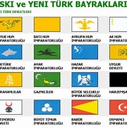 Image result for Tarihte Yaşamış Türk Devletlerinin Bayrakları. Size: 184 x 185. Source: www.sinifevraklari.com