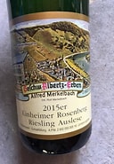 Image result for Alfred Merkelbach Kinheimer Rosenberg Riesling Auslese #3. Size: 128 x 185. Source: www.cellartracker.com