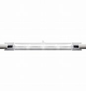 Image result for 117mm 240 Watt 240 Volt Energy Saving Halogen Linear R7s Bulb. Size: 174 x 185. Source: www.lamps2udirect.com