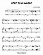 Image result for More Than Words Sheet Music free. Size: 147 x 185. Source: www.sheetmusicdirect.com