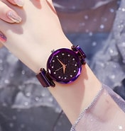 Image result for Wholesale fashion starry sky magnet with quartz rhinestone watch nihaojewelry Wholesale. Size: 176 x 185. Source: www.nihaojewelry.com
