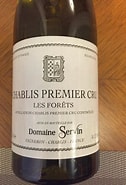 Image result for Servin Chablis Forets. Size: 126 x 185. Source: www.cellartracker.com