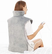 Image result for Back Heating Pad Relieve Discomfort Electric Heated Strap Wrap Hot. Size: 177 x 185. Source: www.amazon.co.uk