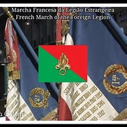 Resultado de imagem para Legião Estrangeira Francesa Marcha. Tamanho: 185 x 185. Fonte: www.youtube.com