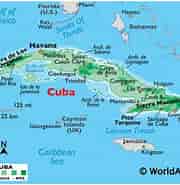 Image result for World Dansk Regional Caribbean Cuba. Size: 180 x 185. Source: www.worldatlas.com