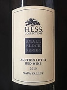 Image result for The Hess Collection Auction Lot 11 Red Small Block Series. Size: 138 x 185. Source: www.cellartracker.com