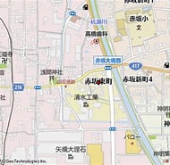 Image result for 大垣市赤坂東町. Size: 190 x 185. Source: www.mapion.co.jp