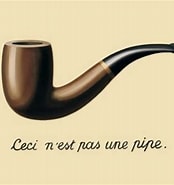 تصویر کا نتیجہ برائے Ceci n'est pas une pipe. سائز: 174 x 185۔ ماخذ: www.museumtv.art