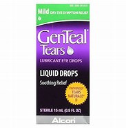 GenTeal Tears Mild Eye Drops 的图像结果.大小：183 x 185。 资料来源：www.walmart.com