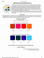 Risultato immagine per Luscher Color Test. Dimensioni: 141 x 185. Fonte: www.scribd.com