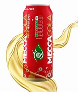 Image result for soda Mecca cola. Size: 157 x 185. Source: mecca-cola.fr