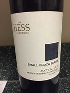 Image result for The Hess Collection Auction Lot 11 Red Small Block Series. Size: 138 x 185. Source: www.cellartracker.com