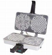Pizzelle Makers From Italy 的图像结果.大小：177 x 185。 资料来源：www.everythingkitchens.com