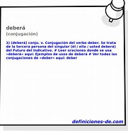 Résultat d’image pour Debera. Taille: 181 x 185. Source: www.definiciones-de.com