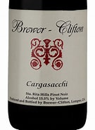 Image result for Brewer Clifton Pinot Noir Cargasacchi. Size: 135 x 185. Source: www.vivino.com