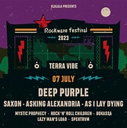 Bilderesultat for Rockwave Festival 2023. Størrelse: 183 x 185. Kilde: tickets.public.gr