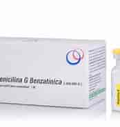 mida de Resultat d'imatges per a Penicilina g Benzatínica Nombre comercial.: 174 x 185. Font: farmaciainformativa.com