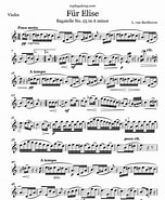Image result for Für Elise Piano music Beethoven. Size: 152 x 185. Source: minedit.com