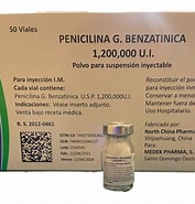 Tamaño de Resultado de imágenes de Penicilina Benzatínica 1.2 Millones.: 177 x 185. Fuente: q2vida.com