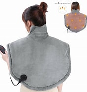 Image result for LIVIVO Therapeutic Electric Heat Pad for Neck Muscle Pain & Shoulder Relief - Heating Pad W/ Fast Heat Up & 3 Heat Settings. Size: 176 x 185. Source: neck.heatingpad.org
