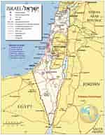 Billedresultat for Israel Map. størrelse: 150 x 193. Kilde: www.nationsonline.org