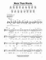 Image result for More Than Words Sheet Music free. Size: 150 x 195. Source: www.sheetmusicdirect.com
