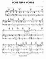 Image result for More Than Words Sheet Music free. Size: 150 x 195. Source: www.sheetmusicdirect.us