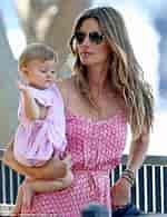 Image result for Gisele Bundchen baby girl. Size: 150 x 195. Source: www.dailymail.co.uk