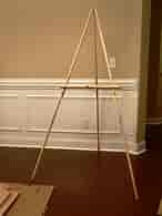 Image result for Homemade Painting Easel. Size: 146 x 195. Source: lazylizonless.blogspot.com
