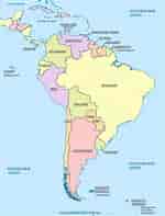 Image result for Sydamerika länder. Size: 150 x 197. Source: www.die-erde.com