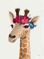 Image result for Giraffe flowers. Size: 150 x 200. Source: www.etsy.com