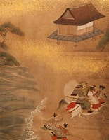 Image result for 屋島の戦い. Size: 155 x 200. Source: nagaantiques.com