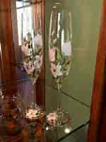 Image result for Hand Painted Champagne Flutes. Size: 150 x 201. Source: www.pinterest.com