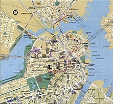 Résultat d’image pour Boston Map. Taille: 221 x 204. Source: printable-maps.blogspot.com
