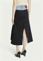 تصویر کا نتیجہ برائے Victoria Beckham - Patched Denim Midi Skirt - Women - Cotton - 6 - Blue. سائز: 150 x 210۔ ماخذ: www.bergdorfgoodman.com