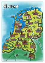 Billedresultat for Holland map. størrelse: 150 x 210. Kilde: www.mapsland.com
