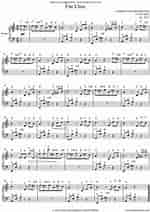 Image result for Fur Elise Notes Easy. Size: 150 x 212. Source: www.music-scores.com