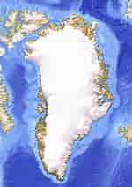 Image result for Greenland Map. Size: 150 x 212. Source: www.mapsland.com