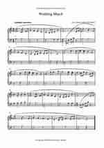 Afbeeldingsresultaten voor Wedding March Sheet music. Grootte: 150 x 212. Bron: www.8notes.com